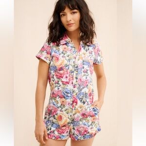Show Me Your MuMu Colorful Floral Romper